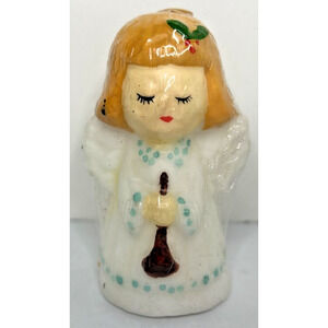 Vintage Christmas Angel Candle New in Packaging 3.5" SKU H289